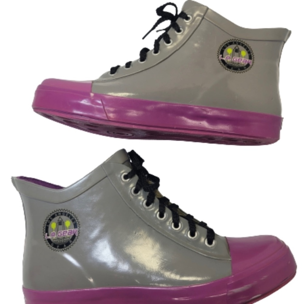 Women's LA Gear Rain Boots Rubber Throwback Size 8/9